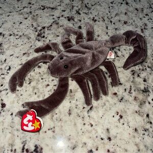 NWT Vintage TY Beanie Baby STINGER the Scorpion Retired New Brown DOB 09/29/1997